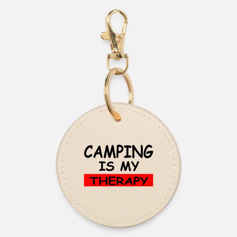 Camping - Porte-clés rond - huître