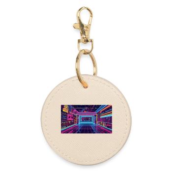 Dance Room - Round Keyring - oyster - Front