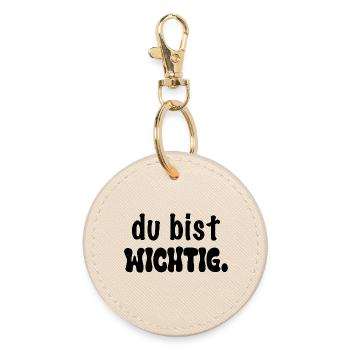 You are important. - Round Keyring - oyster - Front
