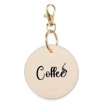 Café - Porte-clés rond - huître - Devant