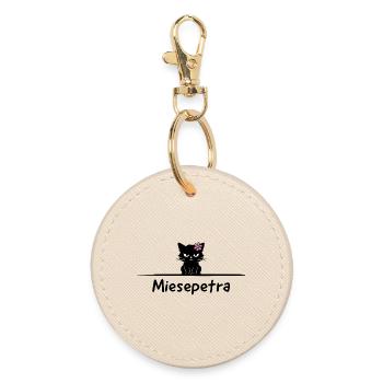 Miesepetra Pun: Petra Miesepeter - Round Keyring - oyster - Front