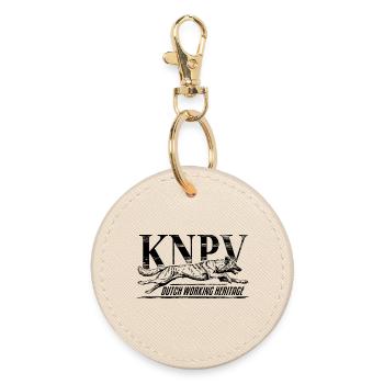 KNPV Dutch Working Line – Ausbildung von Schutzhunden - Runder Schlüsselanhänger - Auster - Vorne