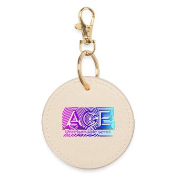 Tennis ACE, pour les amateurs de services parfaits - Porte-clés rond - huître - Devant