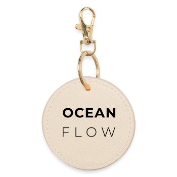 OCEAN FLOW - Minimalist Atlantic Design - Porte-clés rond - huître - Devant