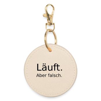Runs ... but wrong - Round Keyring - oyster - Front