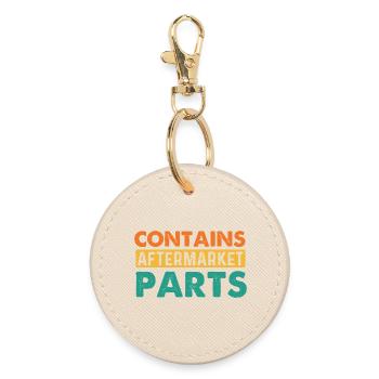 Contains Aftermarket Parts Surgery Recovery - Round Keyring - oyster - Front