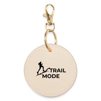 Trail Mode - Trail Running Design Mountain Running - Round Keyring - oyster - Front