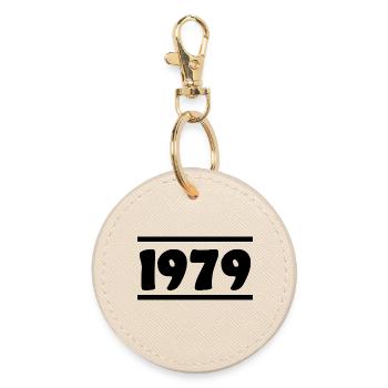 1979 Geburtstag 1979  - Runder Schlüsselanhänger - Auster - Vorne