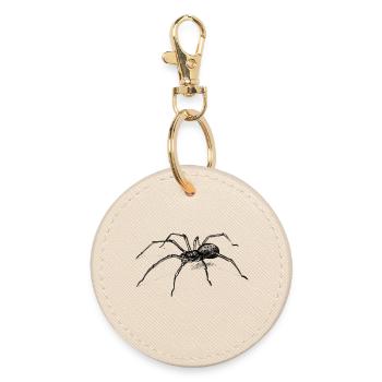 Dunkle Spinne Illustration Tier - lllustration - Runder Schlüsselanhänger - Auster - Vorne