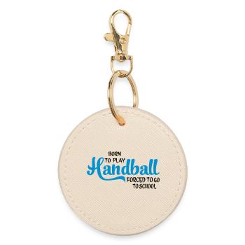 Handball - Runder Schlüsselanhänger - Auster - Vorne