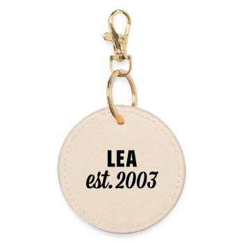 Lea est 2003 - Runder Schlüsselanhänger - Auster - Vorne