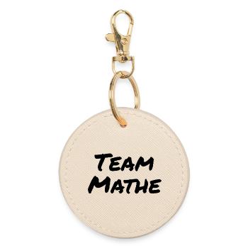 Équipe de maths - Porte-clés rond - huître - Devant