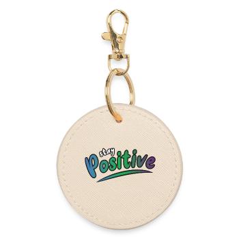 Restez positif - Porte-clés rond - huître - Devant
