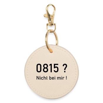 0815? Nicht bei mir! - Runder Schlüsselanhänger - Auster - Vorne