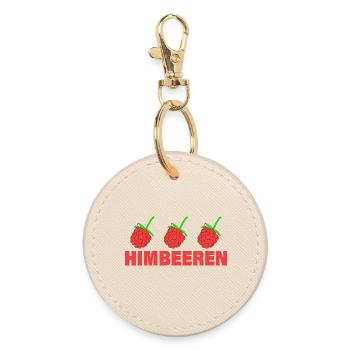 HIMBEERREN - Runder Schlüsselanhänger - Auster - Vorne