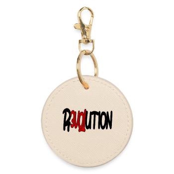 Révolution - Amour - Porte-clés rond - huître - Devant