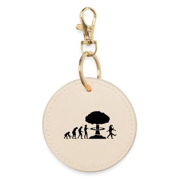 Nuclear evolution - Round Keyring - oyster - Front