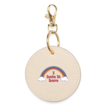 Malédiction ironique de l’arc-en-ciel - Porte-clés rond - huître - Devant