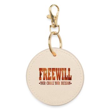 FreeWill - Round Keyring - oyster - Front