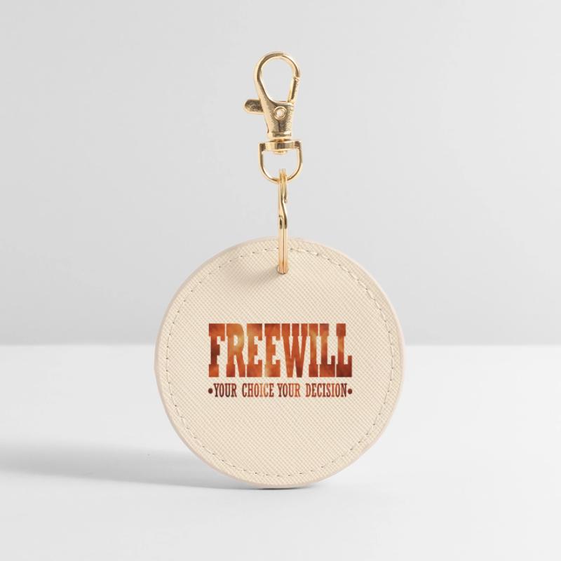 FreeWill Round Keyring