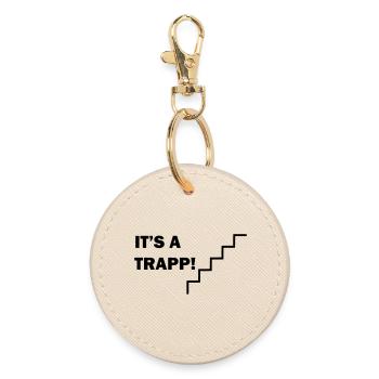 It's a staircase - Round Keyring - oyster - Front