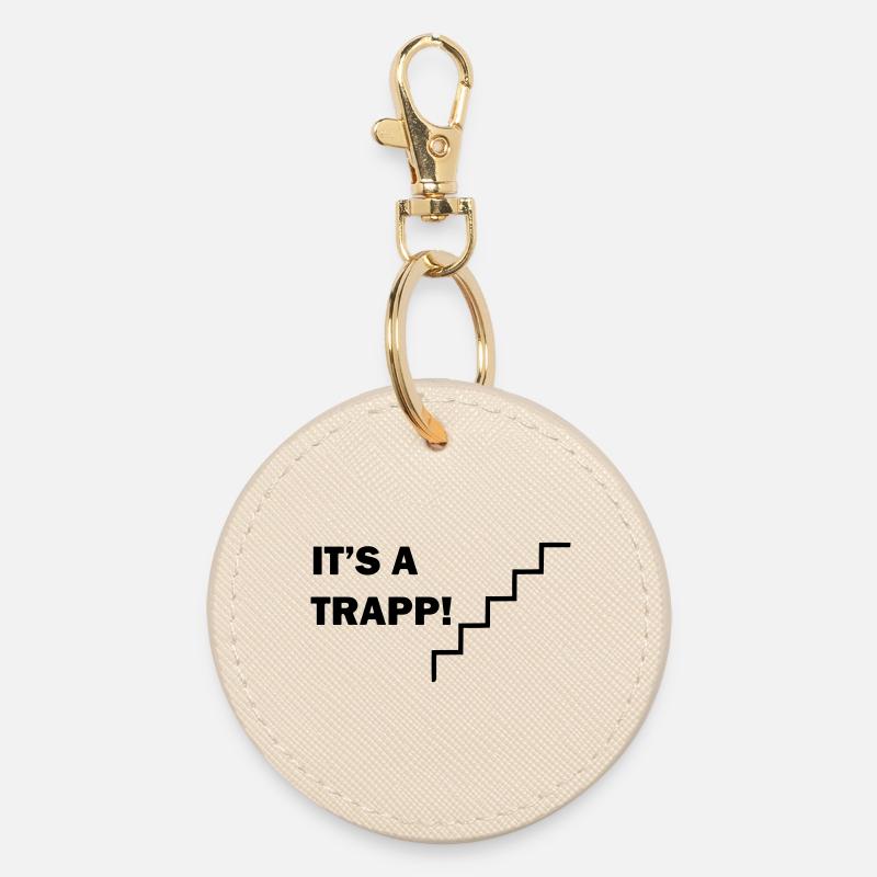 It's a staircase - Round Keyring - oyster