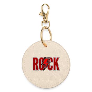 ROCK Logo Rouge  - Porte-clés rond - huître - Devant