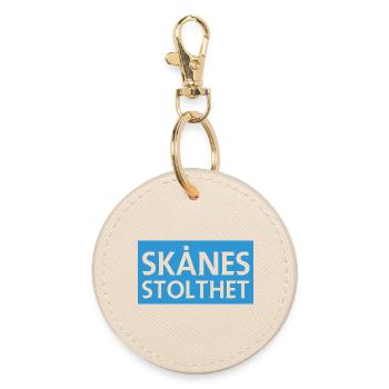Skåne Pride Illustration - Round Keyring - oyster - Front