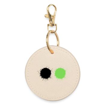 Black and Green - Round Keyring - oyster - Front