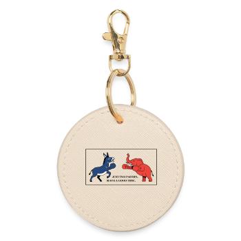 The party duel - Round Keyring - oyster - Front