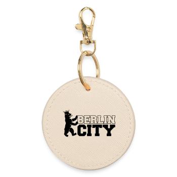 berlin_city_1 - Round Keyring - oyster - Front