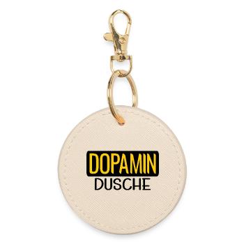 DOPAMINE SHOWER BRAIN - Round Keyring - oyster - Front