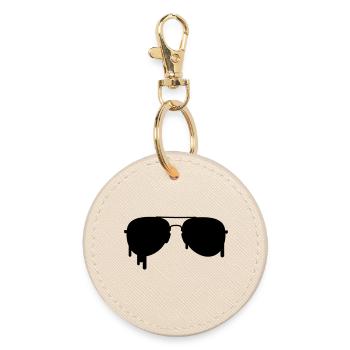 Lunettes de pilote - Porte-clés rond - huître - Devant