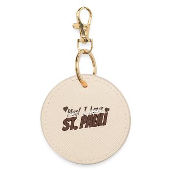 Yes I Love St. Pauli Shirt - Porte-clés rond - huître - Devant