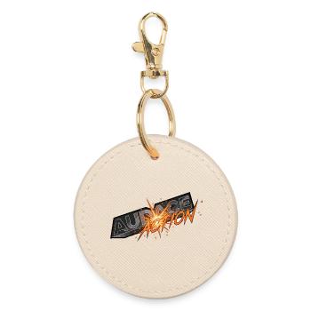 Audace et action - Round Keyring - oyster - Front