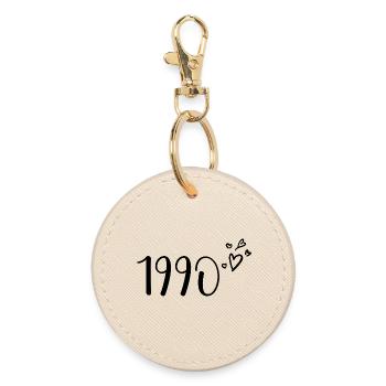 1990 - Round Keyring - oyster - Front
