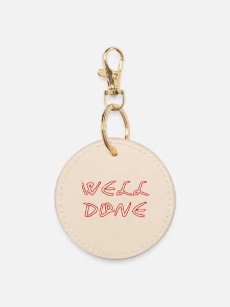 WELL_DONE - Runder Schlüsselanhänger - Auster