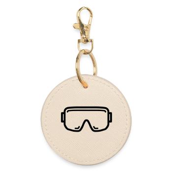 Safety glasses - Round Keyring - oyster - Front
