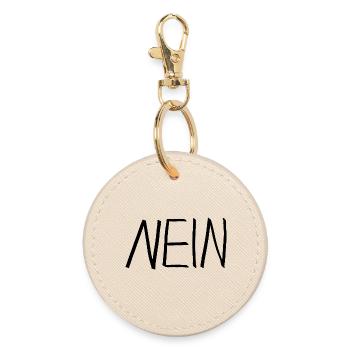 NEIN - Runder Schlüsselanhänger - Auster - Vorne
