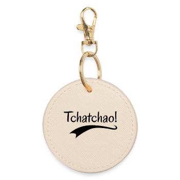 Tchatchao  - Porte-clés rond - huître - Devant