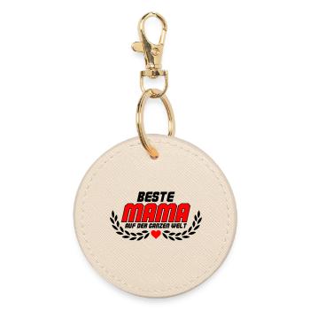 Meilleure maman du monde - Porte-clés rond - huître - Devant