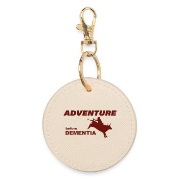 RODEO ADVENTURE - Round Keyring - oyster - Front