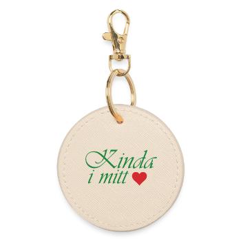 Kinda in my heart - Round Keyring - oyster - Front