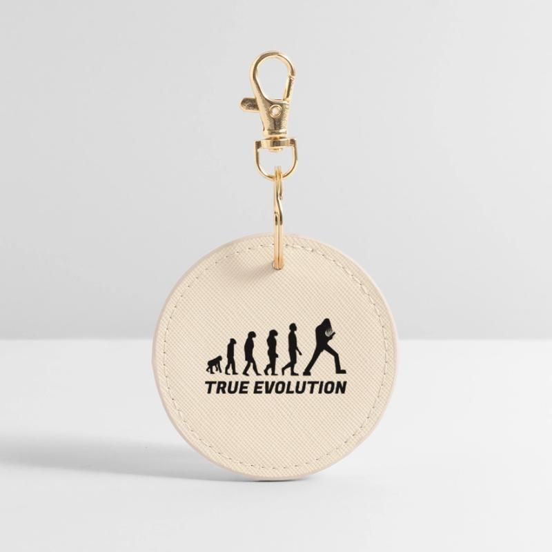 True evolution - vrai évolution metal Porte-clés rond