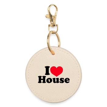 J’aime la maison - Porte-clés rond - huître - Devant