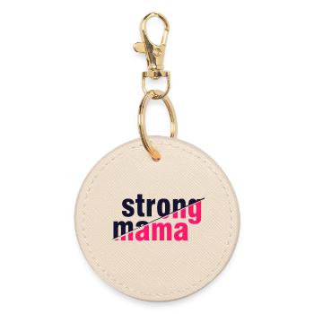 Chemise forte pour la fête des mères Maman - Porte-clés rond - huître - Devant