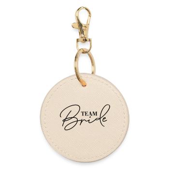 Accessoires pour la soirée de jeune fille de l’équipe Mariée - Porte-clés rond - huître - Devant
