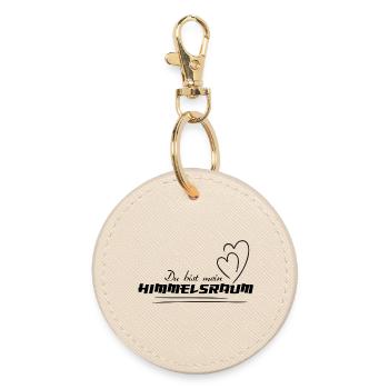 HIMMELSRAUM – Spirituelles Statement Shirt - Runder Schlüsselanhänger - Auster - Vorne