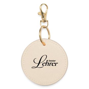 Beste Lehrer!  - Runder Schlüsselanhänger - Auster - Vorne