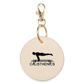 Calisthenics - Round Keyring - oyster - Front